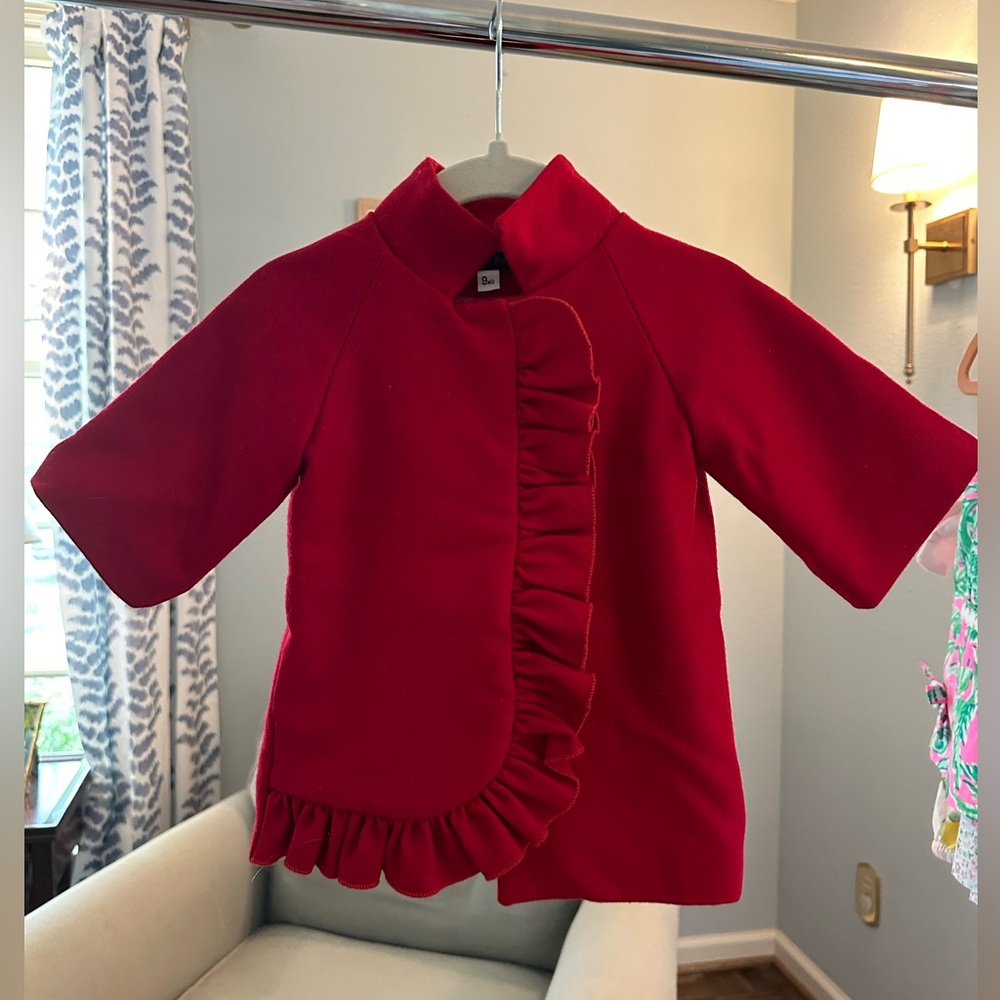 Baby Ruffle Pea Coat, Size